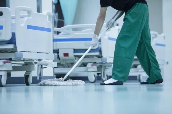 medical facility cleaner working in dallas