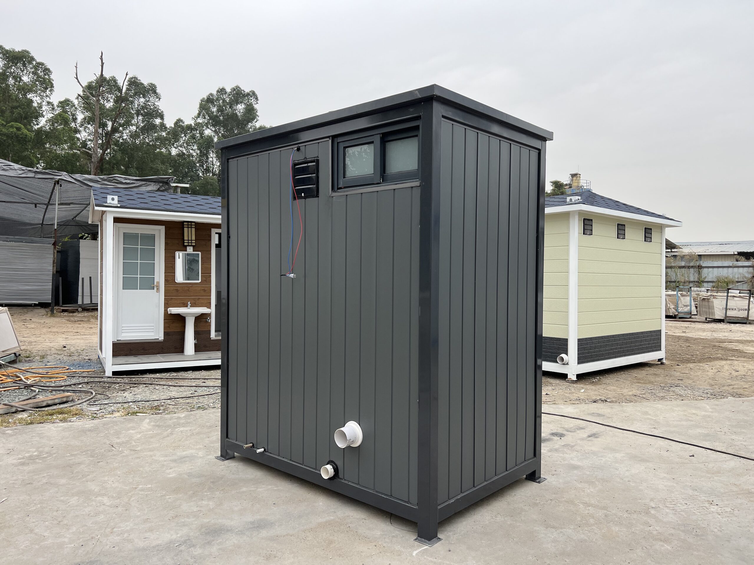 Commercial cleaner vacuuming office lobby before employees and visitors arrive for the day